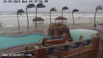 La piscina de un resort de Florida es engullida por el mar en menos de media hora