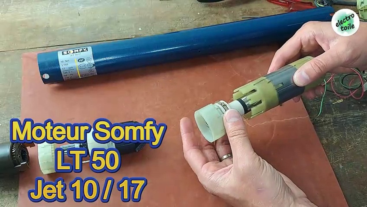 Test d'un moteur de volet roulant Somfy après démontage