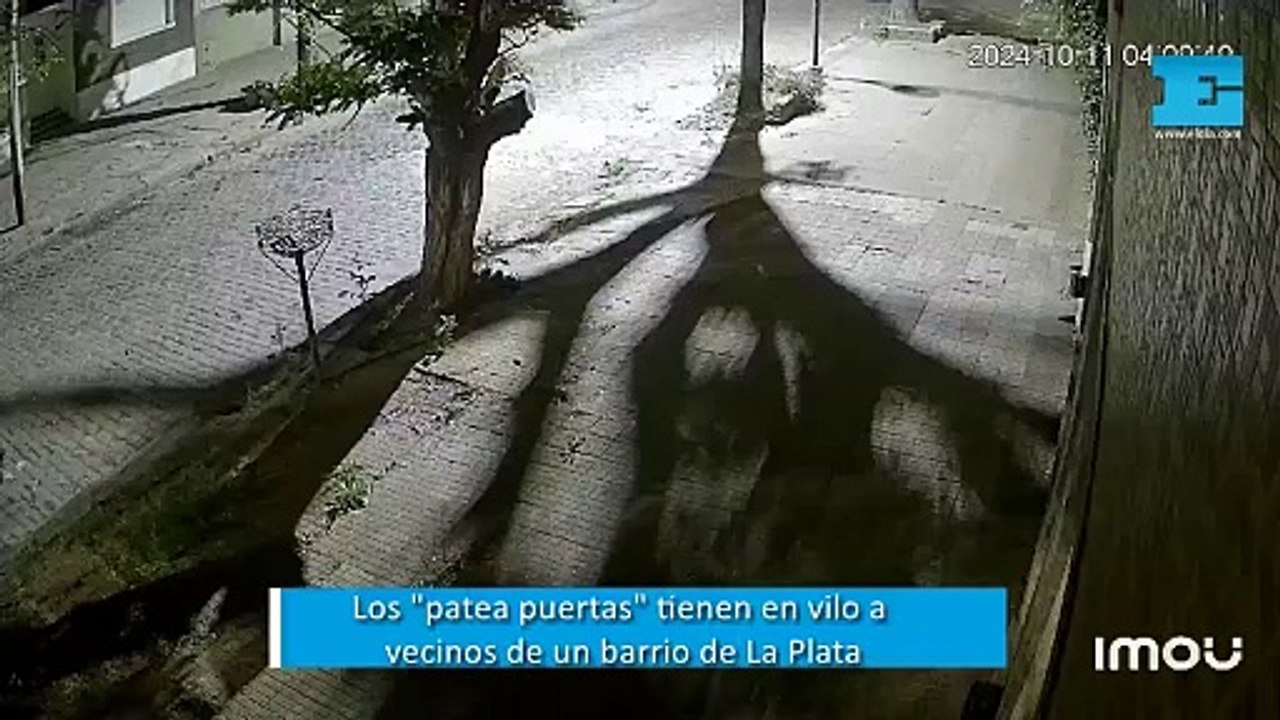 Los "patea puertas" tienen en vilo a vecinos de un barrio de La Plata