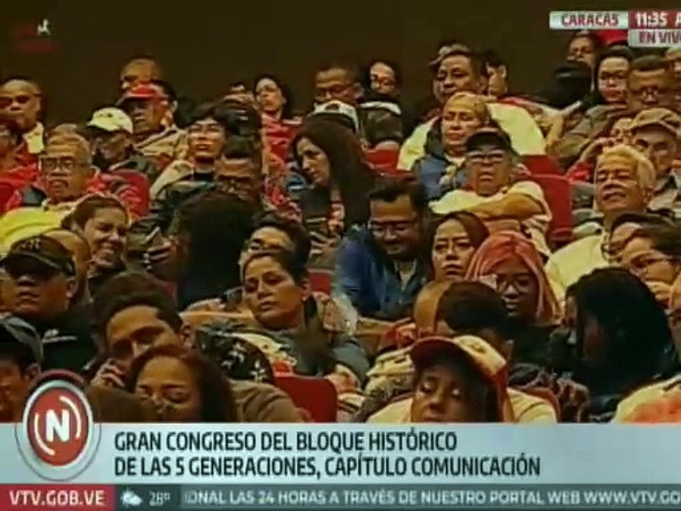 Caracas | Se desarrolla el Gran Congreso del Bloque Histórico de las 5 Generaciones cap. Comunicación