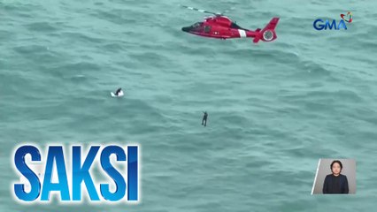 Hurricane Milton - Lalaking nakakapit sa isang cooler, sinagip malapit sa Florida Coast | Saksi