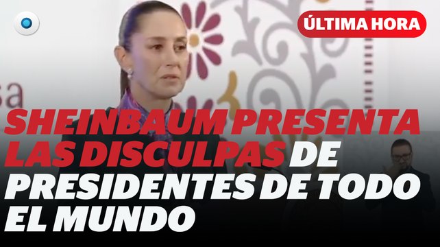 Sheinbaum presenta video para que pida disculpas España a México I Reporte Indigo