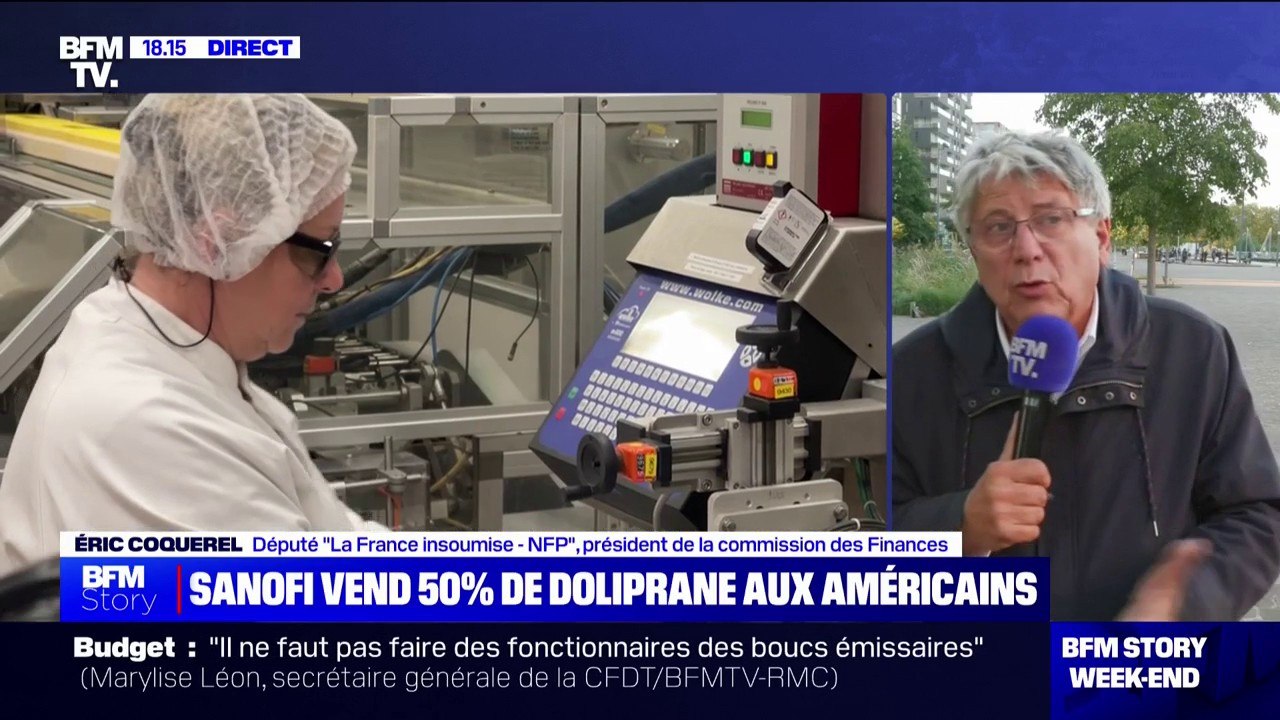Vente de Doliprane: "Nous défendons l'idée d'un pôle public du médicament", propose Eric Coquerel (LFI)