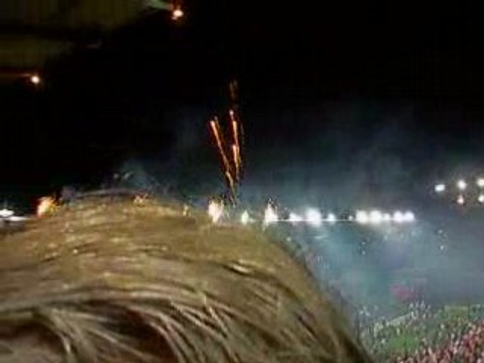 standard anderlecht fin de match feux d'artifices