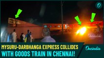 Chennai Train Accident:Coaches Derail As Mysuru-Darbhanga Bhagmati Express Collides with Goods Train