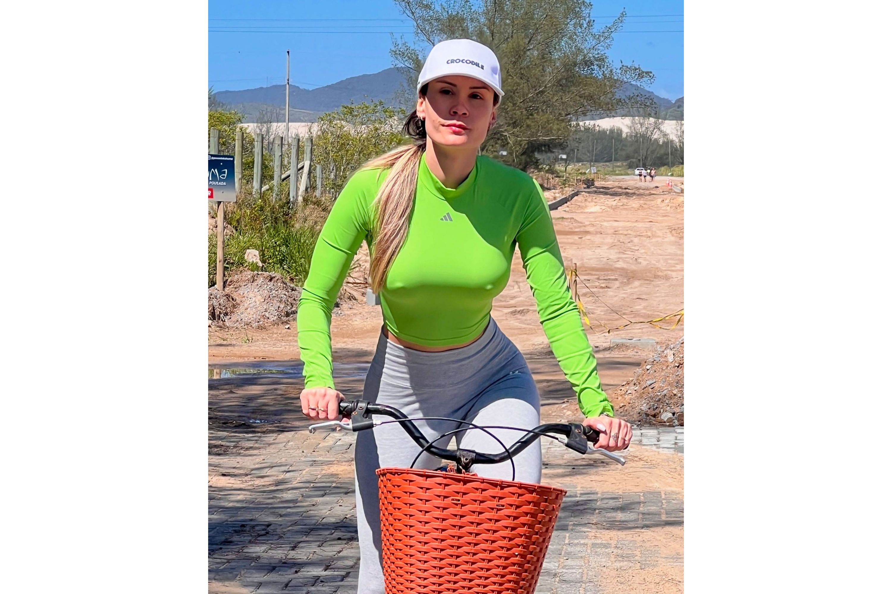 Busty influencer thrown out of cycle school