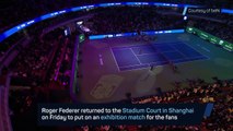 Federer returns for exhibition match in Shanghai