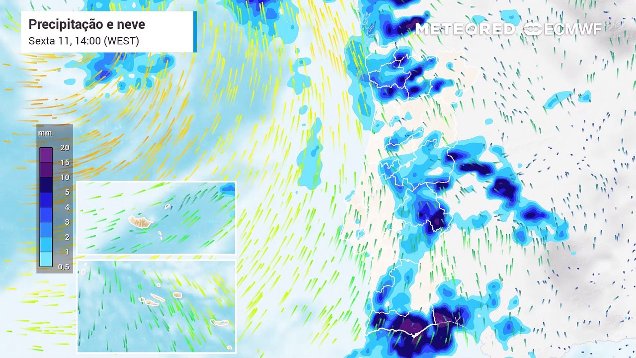 Tempestade Berenice deixará mais chuva e trovoada em Portugal nas próximas horas