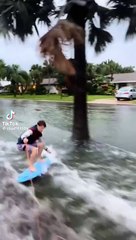 Detenidos por pasárselo demasiado bien tras el huracán Milton