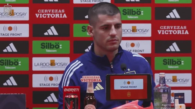 Álvaro Morata en rueda de prensa | Previa España - Dinamarca