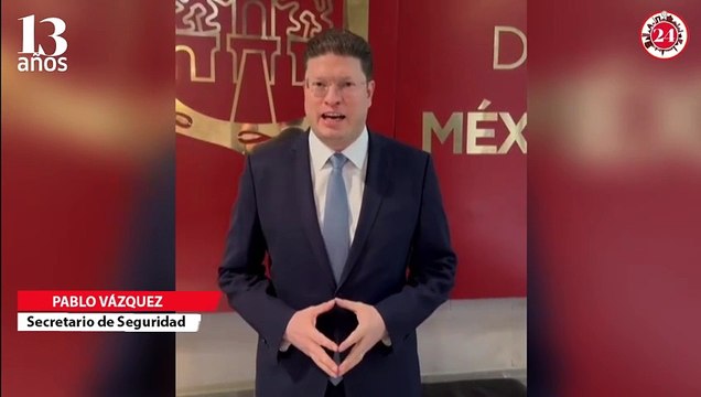 Pablo Vázquez, secretario de Seguridad en CDMX, felicita a 24 Horas