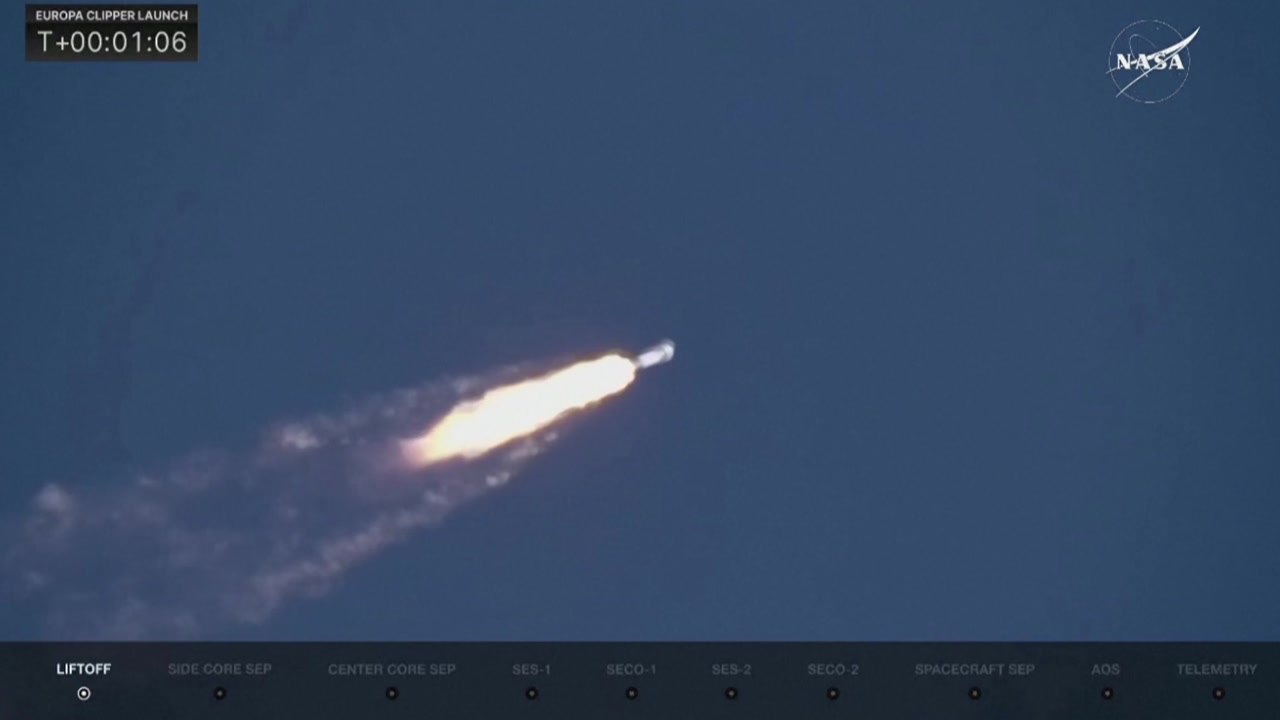 NASA, 목성 위성 유로파 탐사선 발사...'생명체 가능성' 조사 / YTN