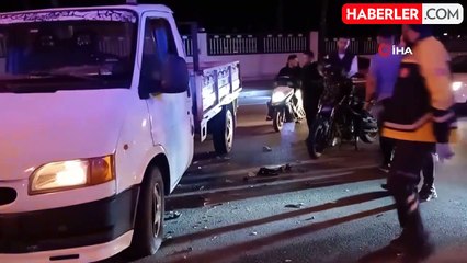 Çorum'da Motosiklet ile Kamyonetin Çarpışması: 1 Yaralı