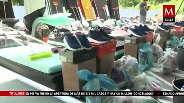 Gobernadora Evelyn Salgado entrega apoyos a familias afectadas por huracán 'John' en la Montaña