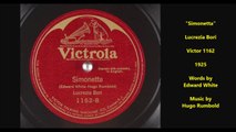 Lucrezia Bori - Simonetta (1925)