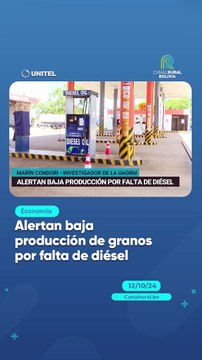 Alertan baja producción de granos por falta de diésel