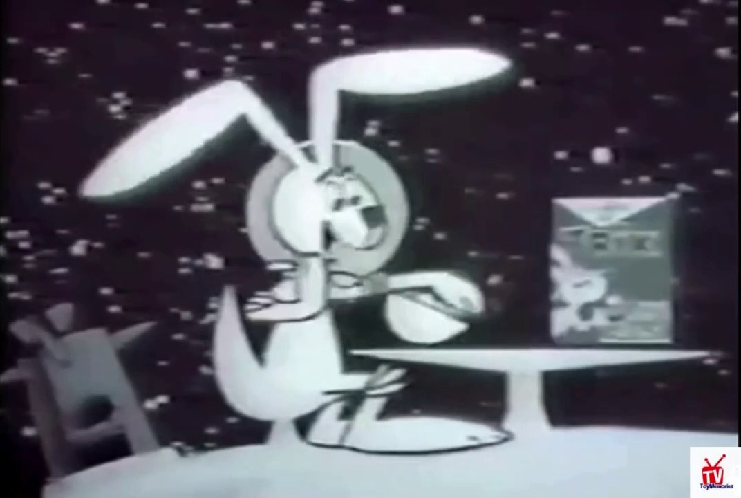 1960s Trix rabbit MISSION to the MOON Trix cereal TV commercial