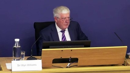 Sir Wyn Williams announces the death of Gillian Blakey