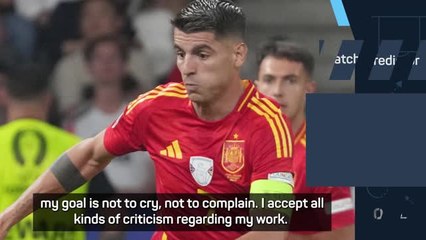 I wasn't asking for sympathy - Morata on mental health revelations