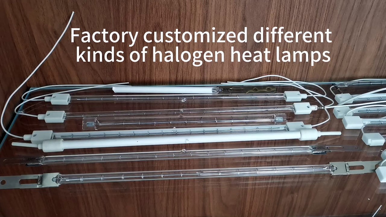 Customized Halogen Lamps Shortwave Quartz Infrared Heating Lamps
