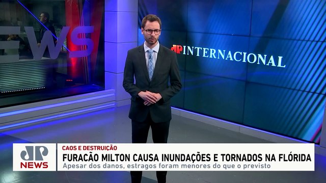 FURACÃO MILTON MATA 16 E CAUSA DESTRUIÇÃO NA FLÓRIDA | JP INTERNACIONAL - 12/10/2024