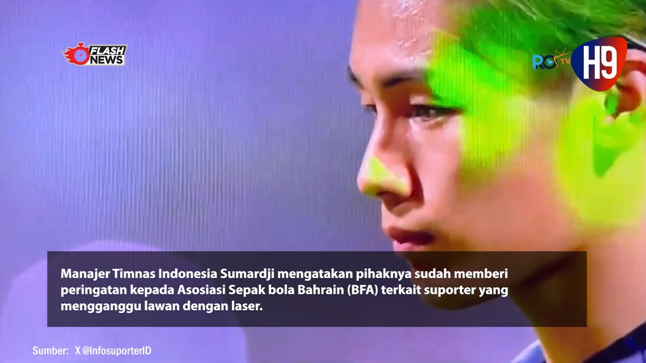 Manager Timnas Indonesia Waspadai Serangan Laser Hijau dari Supporter Bahrain