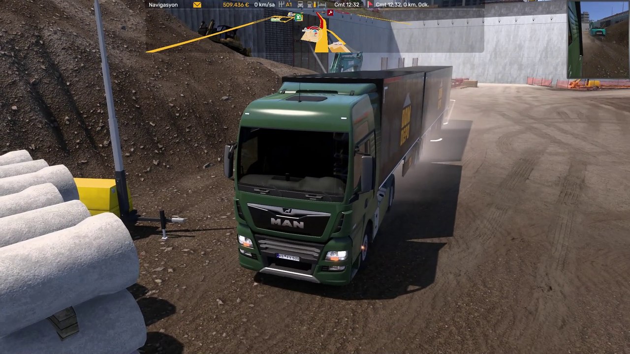 Roof Insulation Felt - Departure: Frankfurt * Destination: Cologne - #Man #Trucks - Euro Truck Simulator 2