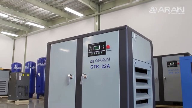 JUAL MESIN SINGLE SCREW COMPRESSOR DENGAN KEBISINGAN DAN GETARAN YANG MINIM - ARAKI GTR-22A