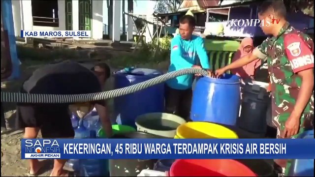Kekeringan di Kabupaten Maros, 45 Ribu Warga Terdampak Krisis Air Bersih