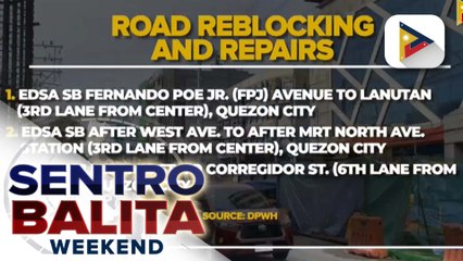 DPWH, nagsagawa ng road re-blocking and repair sa ilang kalye sa Metro Manila