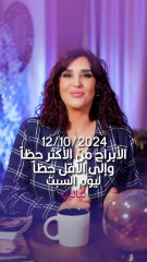 #توقعات_الأبراج اليومية السبت 12/10/2024 من الأقل حظاً إلى الأكثر حظاً #غالية_بكفلاوي #برجك_مع_ليالينا