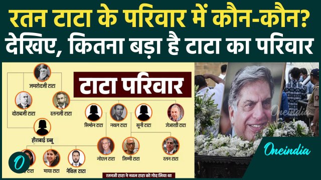 Ratan Tata Passes Away: रतन टाटा के परिवार में कौन-कौन? | Ratan Tata Family | वनइंडिया हिंदी