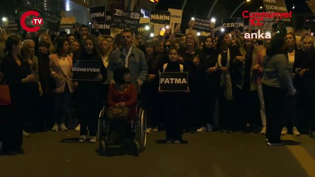 CHP Kadın Kolları tarafından düzenlenen yürüyüş engelleme