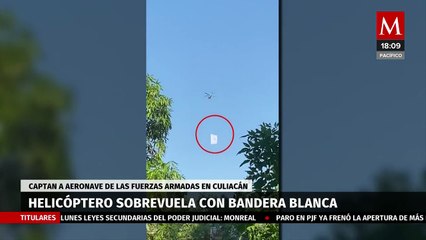 Captan aeronave de las fuerzas armadas en Culiacán