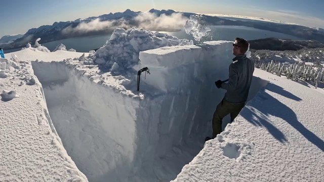 Camping in Alaska's Deepest Snow with a Dugout Survival Shelter