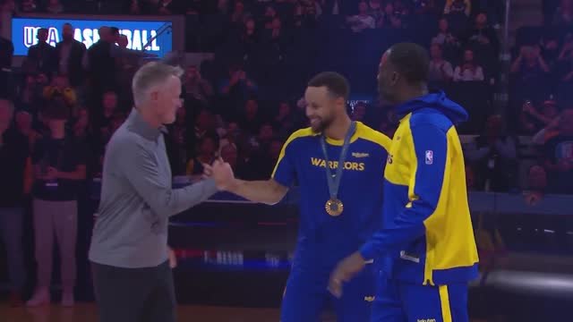 Olympic hero Steph honoured before Warriors pre-season win