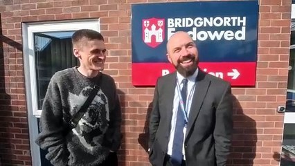 Coronation Street Actor Harry Lowbridge Bridgnorth students and Black Country boy, returns to his Bridgnorth School..