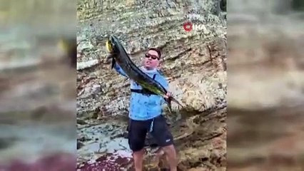 Amatör balıkçı şaşkına döndü! Tam 7 kilo ağırlığında