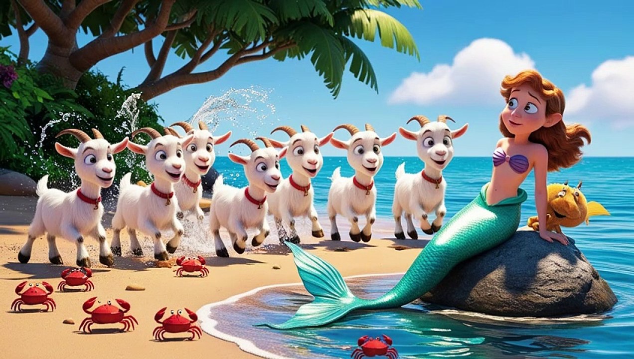 Seven Little Goats and The Wounded Mermaid || Fairy Tales || Bedtime Stories For Kids