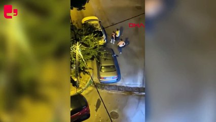 Sokak ortasında kadına saldırdı