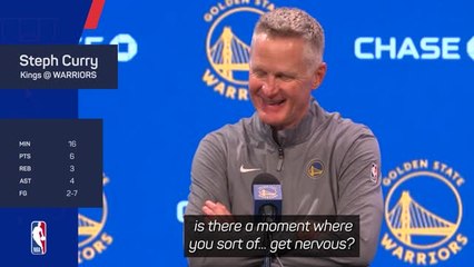 Kerr 'always nervous' when Steph Curry gets hurt