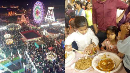 दिल्ली की जनता रामलीलाओं में चटपटे व्यंजनों का उठा रही लुत्फ