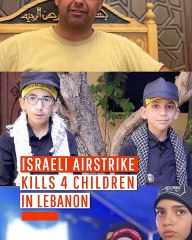 Israeli Airstrike Kills 4 Children in Lebanon