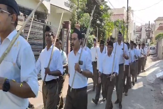 राष्ट्रीय स्वयंसेवक संघ का पथ संचलन