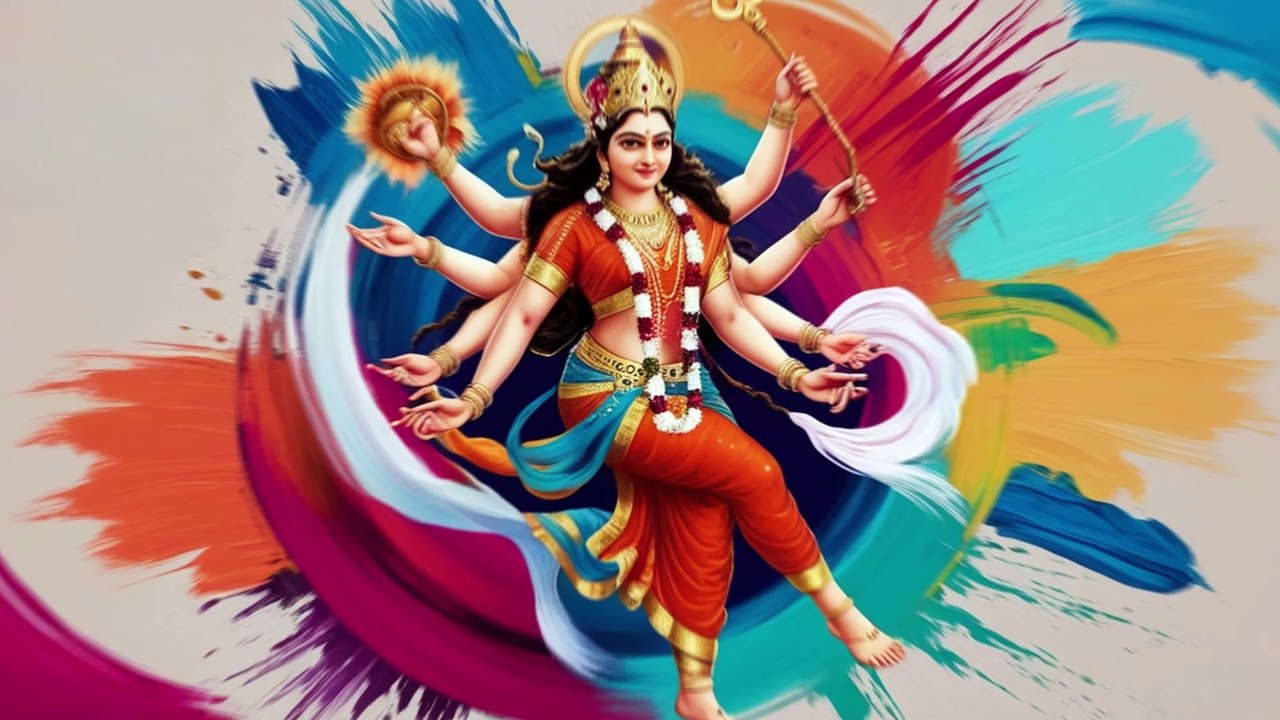 माँ दुर्गा का दिव्य स्वरूप | शक्ति, भक्ति और करुणा का संगम | नवरात्रि उत्सव 2024