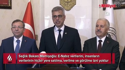 Bakan Memişoğlu'ndan e-Nabız'ın Katar'a satıldığı iddiasıyla ilgili açıklama