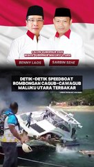 Detik-detik Speedboat Cagub-Cawagub Malut Terbakar!