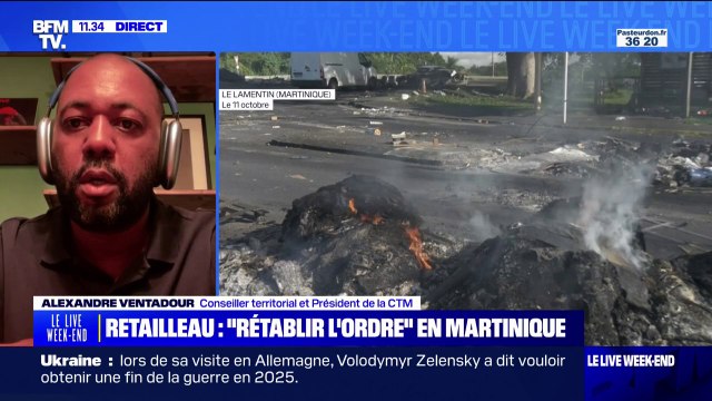La Martinique est en danger , affirme Alexandre Ventadour, président de la Collectivité territoriale de Martinique