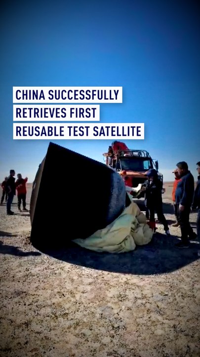 China successfully retrieves first reusable test satellite