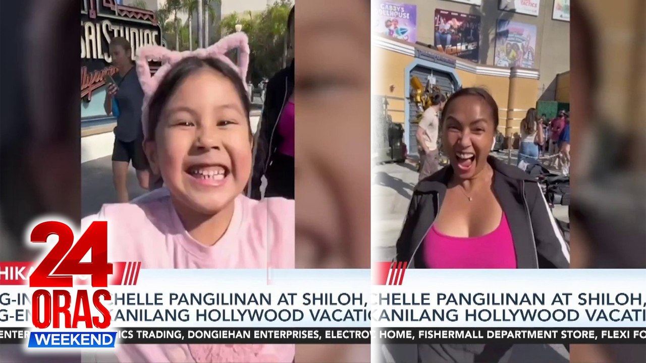Mag-inang Rochelle Pangilinan at Shiloh, nag-enjoy sa kanilang Hollywood vacation | 24 Oras Weekend